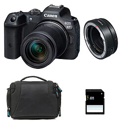 CANON EOS R7 + RF-S 18-150mm F3.5-6.3 IS STM + Sac + Carte SD 8 Go + Bague EF-EOS R