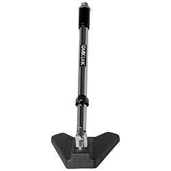 A114CH Pied court embase en triangle Chrome Quik Lok