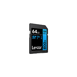 LEXAR Carte SDXC 800x PRO Blue Series 64Go UHS-1 V30 - Read 150