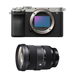 SONY ALPHA 7C II Silver + SIGMA 24-70 f/2.8 Art DG DN II SONY FE SONY Hybride ALPHA 7C II SILVER + Objectif SIGMA 24-70 f/2.8 Art DG DN II SONY Hybride FE Garanti 3 ans3662362075699