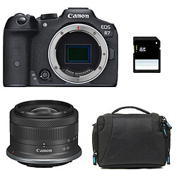 CANON EOS R7 + RF-S 18-45mm f/4.5-6.3 IS STM + Sac + Carte SD 8 Go