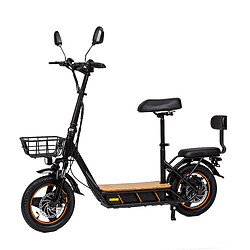Trottinette électrique KuKirin C1 Pro, 500 W, 48 V, 26 Ah, 14 pouces, avec siège arrière et panier de rangement avant