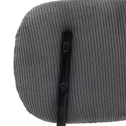 Acheter Mendler Lot de 6 chaises de salle à manger HWC-O26 Cord (330g/m²) métal gris foncé