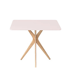 Ragaba Table de cuisine rectangulaire - Rose poudré