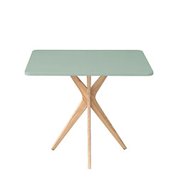 Ragaba, Jubi, table rectangulaire , 80 x 55 x 73, Vert sauge, pour 2 personnes