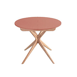 Ragaba table à manger ronde extensible - Rose antique