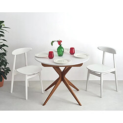 Avis Ragaba table à manger ronde - Blanc