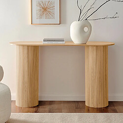 LORIKEET LIVING Table console 140 cm callix UH11174 MDF lattes chêne