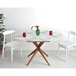 Acheter Ragaba table à manger ronde - Blanc
