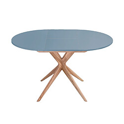 Ragaba Table à manger ronde Jubi - Bleu tendre