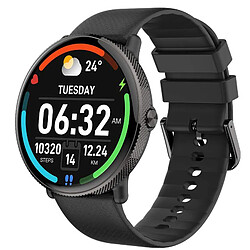 Montre connectée S61 - Appels Bluetooth - Écran rond HD - Étanche - Noir