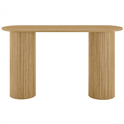 LORIKEET LIVING Table console 140 cm callix UH11174 MDF lattes chêne