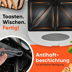 Avis Appareil à Sandwich / Croque-monsieur Blanc Clatronic ST3813-Blanc