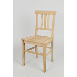 T M C S Tommychairs - Set 6 chaises ARTEMISIA en bois de hêtre poli, non traité, 100% naturel
