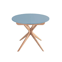 Ragaba Table à manger ronde Jubi - Bleu tendre