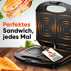 Avis Appareil à Sandwich / Croque-monsieur Noir Clatronic ST3814-Noir