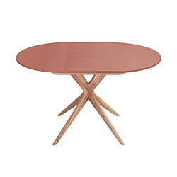 Ragaba table à manger ronde extensible - Rose antique