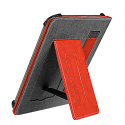 Avizar Étui Rétro pour Tablette 10 pouces Support Réglable et Porte-Carte Rouge