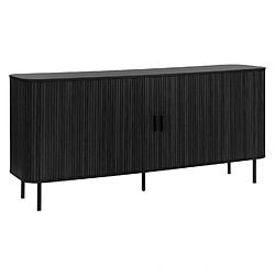 LORIKEET LIVING Buffet 2 portes 170 cm Callix UH11079 MDF lattes coloris chêne noir