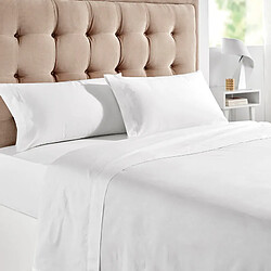 PIKOLIN Parure de lit 100% Coton 4 pièces Blanc