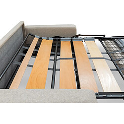 Acheter Inside 75 Canapé 3 places DOMUS V2 convertible EXPRESS sommier lattes 140cm matelas 16cm tissu tweed twist graphite