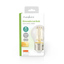 Avis Nedis Ampoule LED filament E27 G45 dimmable