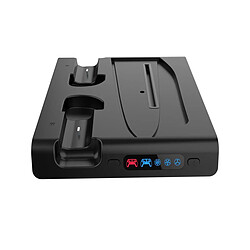 Ipega Station de Charge RGB Multifonction pour PS5 Slim avec Refroidissement Noir