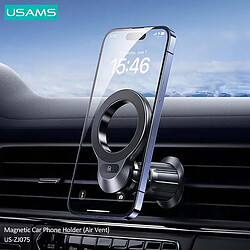Avis Usams Support de Voiture pour Smartphone Compatible MagSafe Fixation Grille Noir