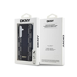 DKNY Coque Protection pour Galaxy S24 MagSafe Motif Damier Noir pas cher
