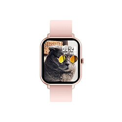 ABYX Montre Connectée 1.83" Appels Bluetooth Fit Touch Call et Capteur de Santé Rose