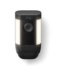 Caméra de Surveillance - RING - Spotlight Pro Batterie - Noir - Vision nocturne - HD 1080p - Sans fil