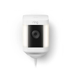 Caméra de Surveillance - RING - Spotlight Plus Plug-in - Blanc - UE pas cher
