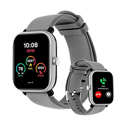 ABYX Montre Connectée Multisport 1.6" Fit Ozone 3 IP68 Suivi Santé Gris