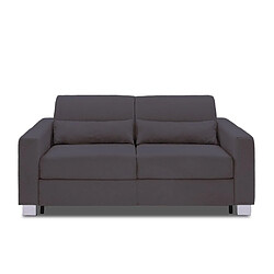 Inside 75 Canapé 3 places DOMUS V2 convertible EXPRESS sommier lattes 140cm matelas 16cm tissu tweed twist graphite 