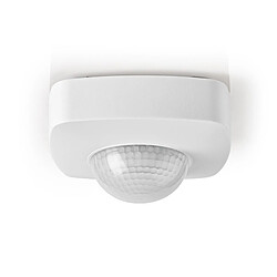 Nedis Détecteur de Mouvement Intérieur et Extérieur 1200W 360° 3 à 2000Lux IP54 8m Blanc