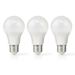 Nedis lot de 3 ampoules LED A60 E27 - 2700 K