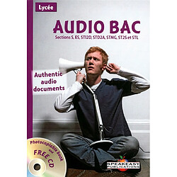 Audio bac : sections S, ES, STI2D, STG, ST2S et STL