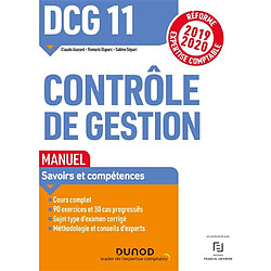 DCG 11, contrôle de gestion : manuel : réforme expertise comptable 2019-2020