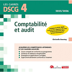 Comptabilité et audit, DSCG 4 : 2025-2026