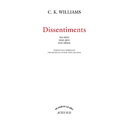Dissentiments : ma mère, mon père, moi-même - Occasion