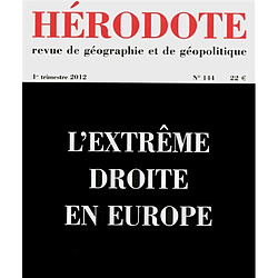 Hérodote, n° 144. L'extrême droite en Europe