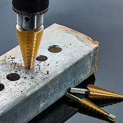 Foret étagé métal et bois - 22 mm Foret pour perceuse - étagé - pour métal et bois - en acier