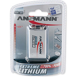 Ansmann Pile Lithium Extrême 9V 1200mAh