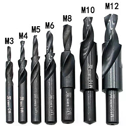 Forets étagés hélicoïdaux HSS métal - 7 pièces