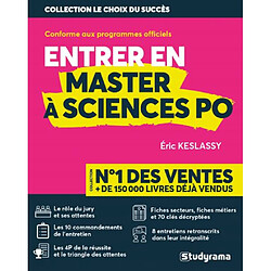 Entrer en master à Sciences Po : conforme aux programmes officiels - Occasion