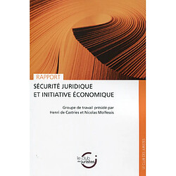 Sécurité juridique et intitiative économique