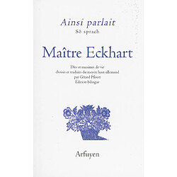 Ainsi parlait Maître Eckhart. Sô sprach Maître Eckhart