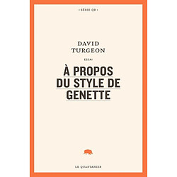 A propos du style de Genette - Occasion