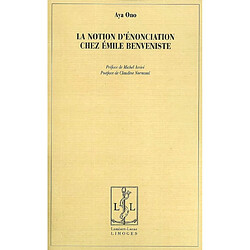 La notion d'énonciation chez Benveniste