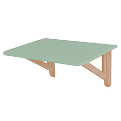 Ragaba, Klapp, table pilante rectangulaire 60 x 70, Vert sauge, pour 2 personnes